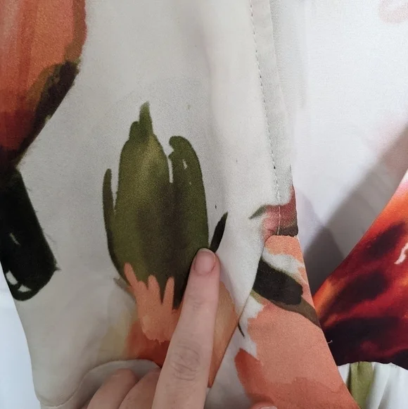 𝅺HAUTE Hippie Women's Silk Floral Sleeveless Wrap Dress Size XS - Picture 8 of 8